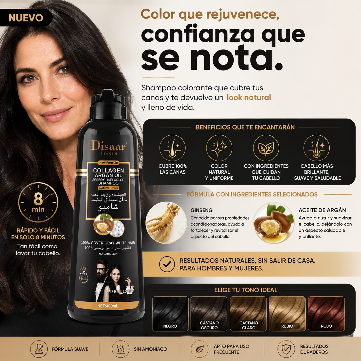 Shampoo pinta Canas Dissar.